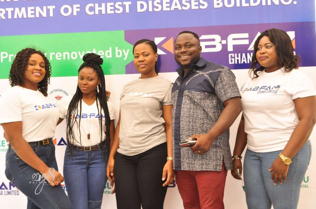 Kabfam Ghana Limited gives facelit to Korle-Bu Chest Clinic